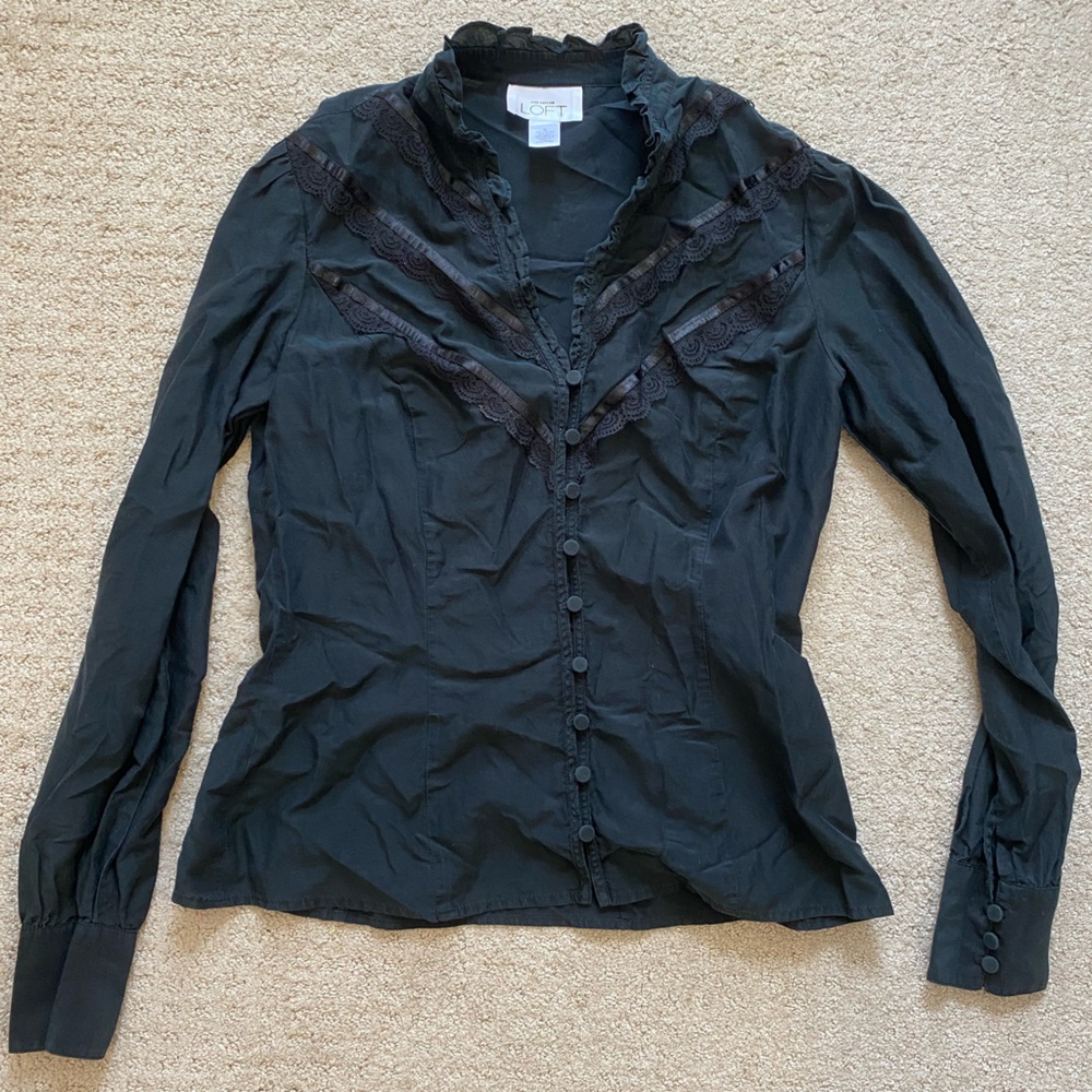 Black Victorian style blouse